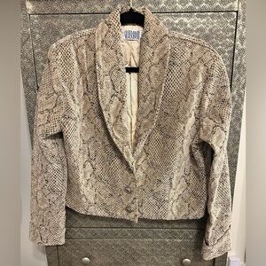 NWT *VINTAGE* SILVERADO Snakeskin (Fabric) Jacket